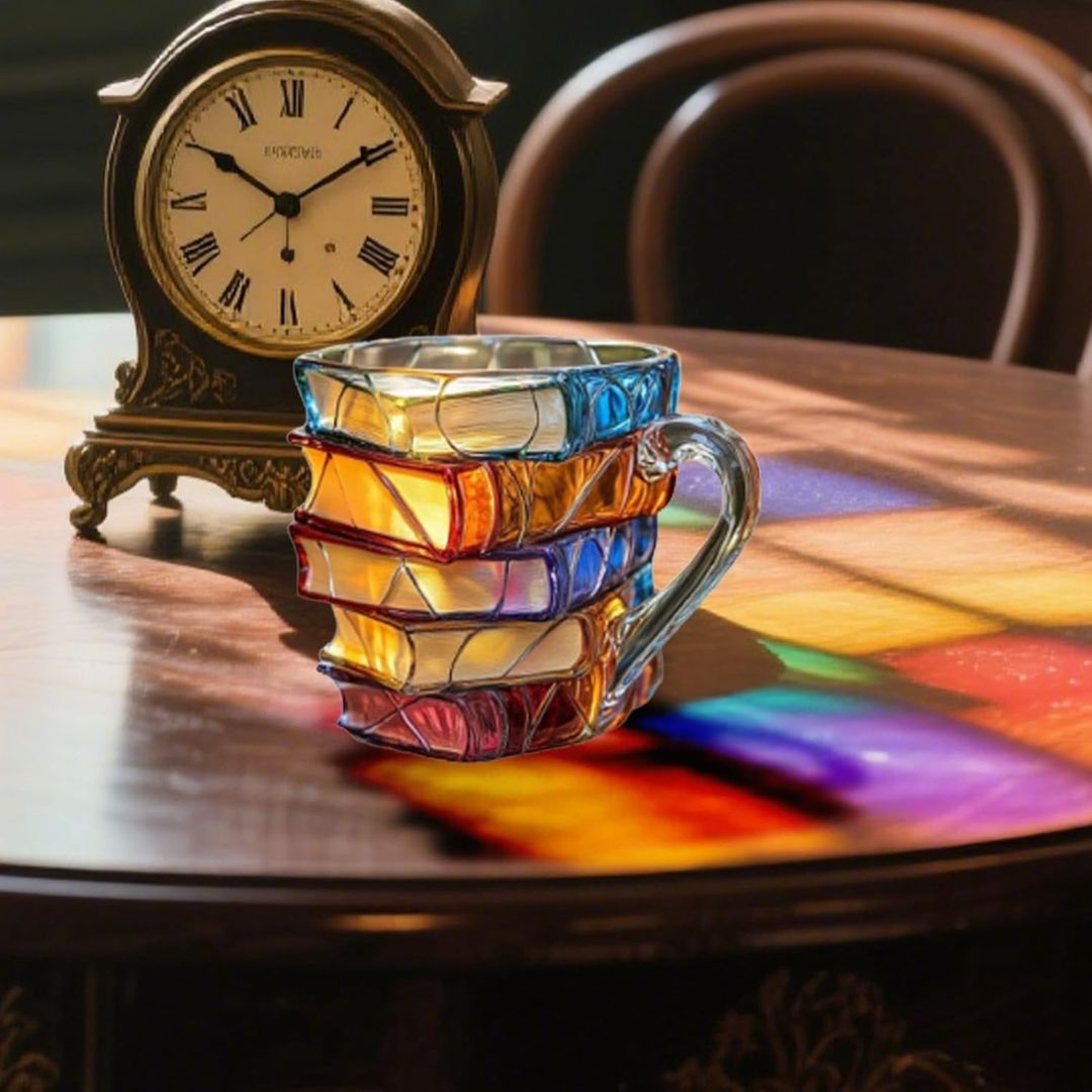 Tazza Artigianale 3D della Felicità per Amanti della Lettura