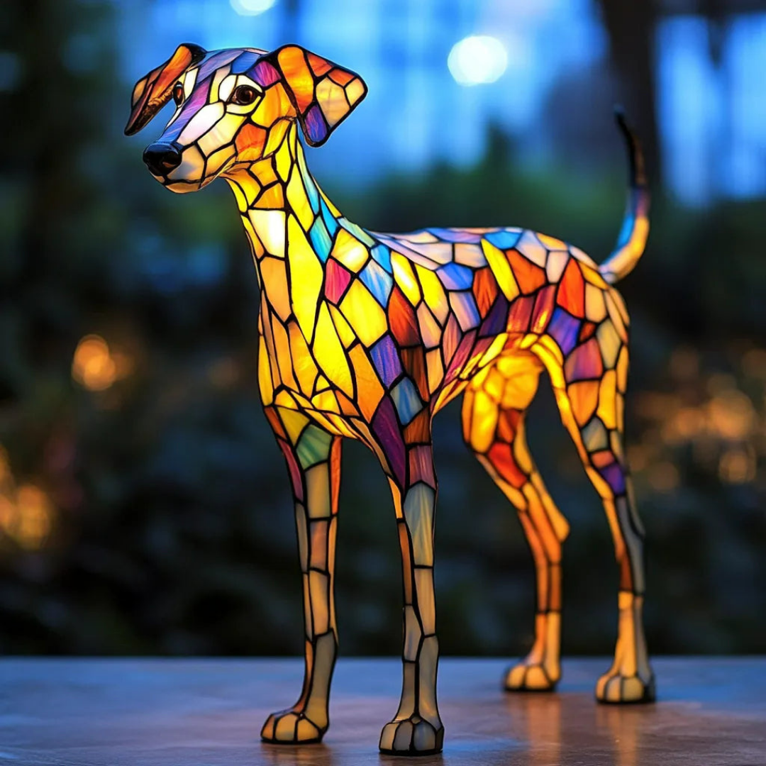 Whippet – Lampada Artigianale in Vetro Colorato