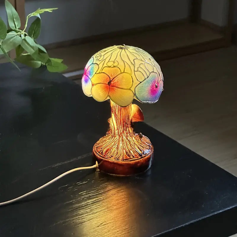 Mushroom – Bohemian Lamp with Floral Patterns