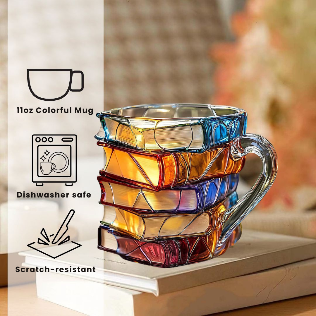 Tazza Artigianale 3D della Felicità per Amanti della Lettura