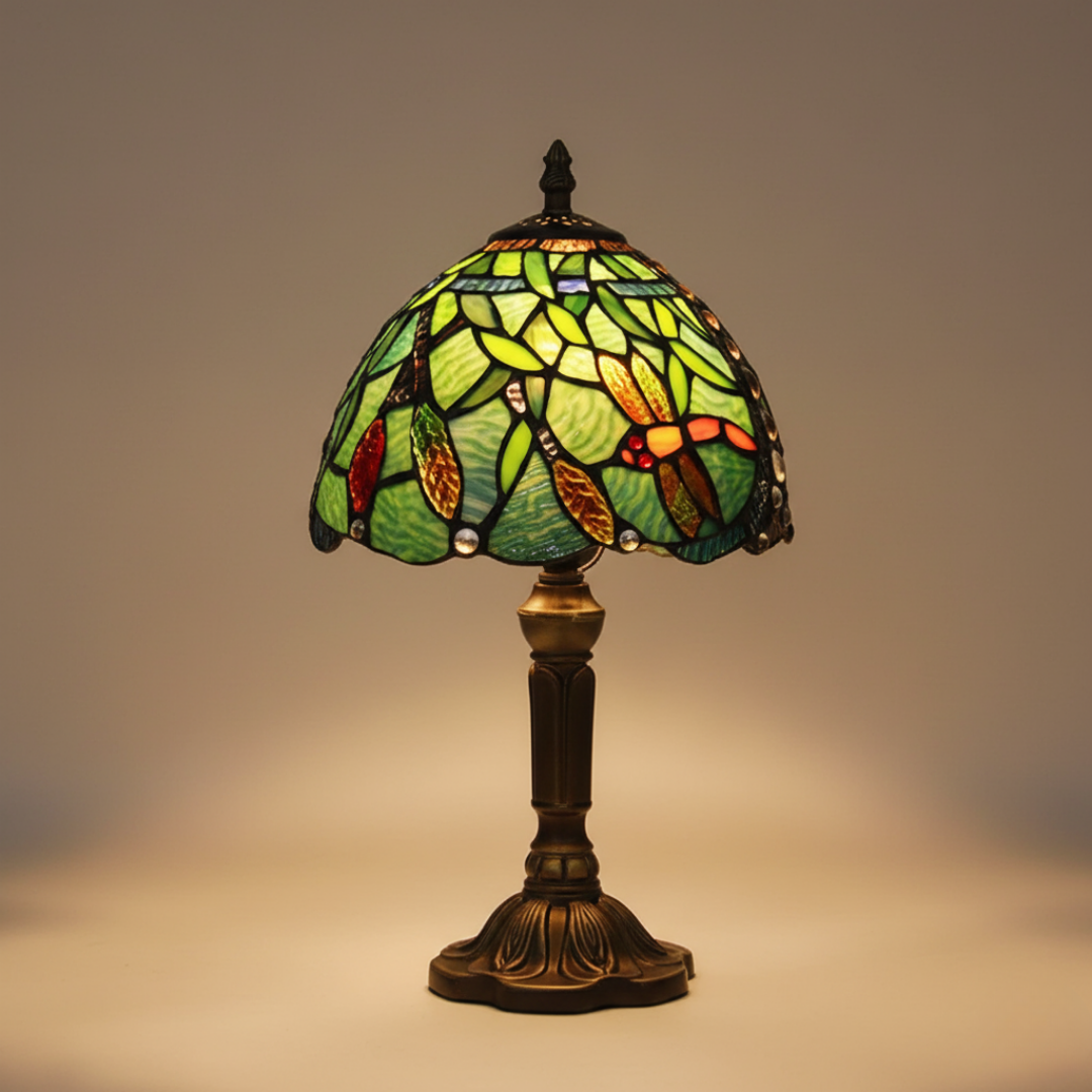 Lampada da Tavolo LED in Vetro Colorato Mediterraneo