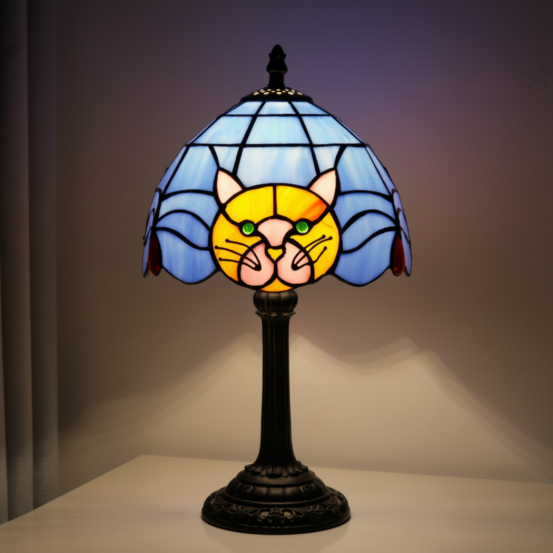 Gatto Barocco Vintage – Lampada da Tavolo