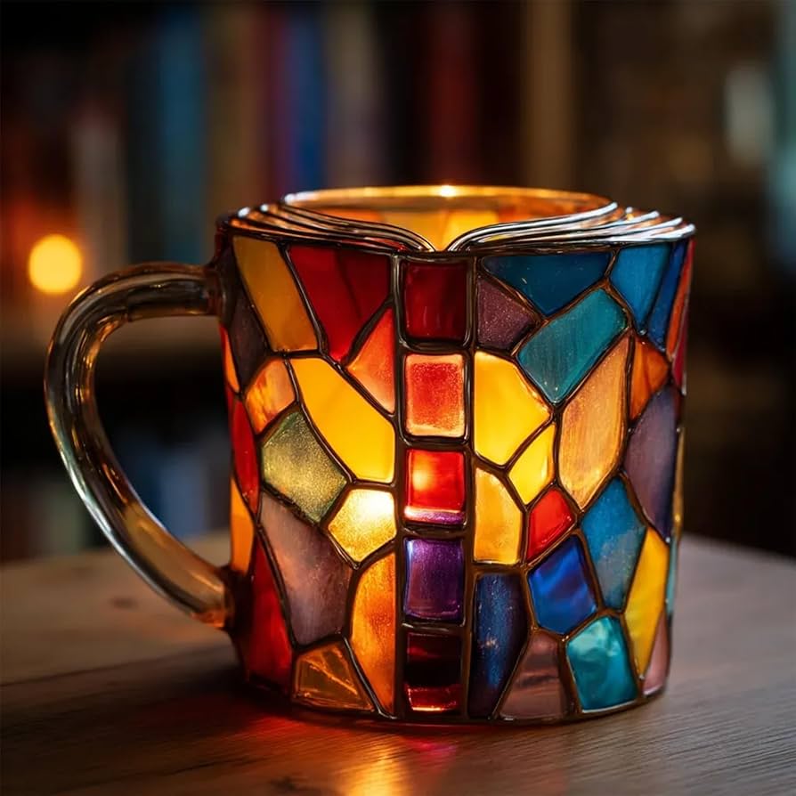 Tazza a Libro Aurora 3D Artigianale