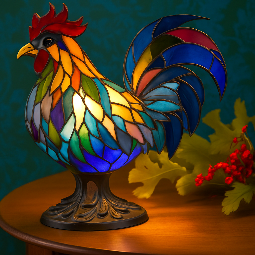 Gallo Vibrante Ollie – Lampada Artigianale