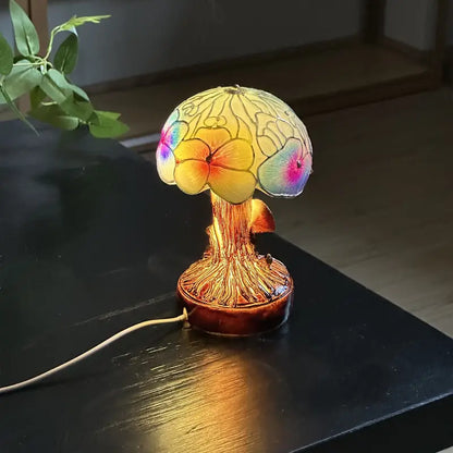 Mushroom – Boho Chic Lamp with Floral Patterns